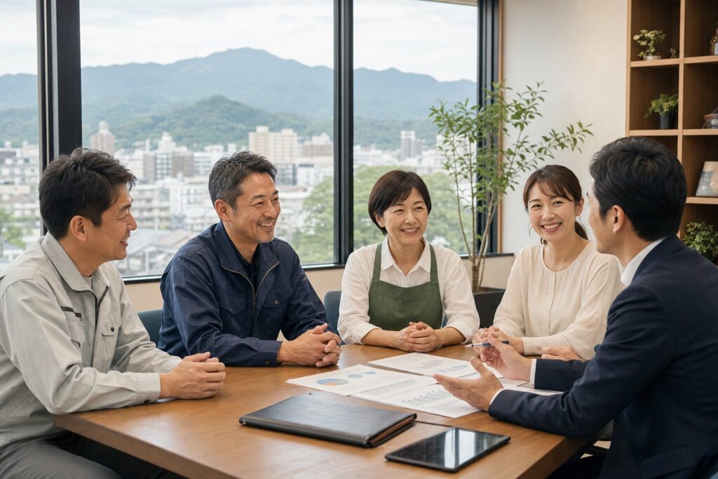 前橋市周辺の地域企業オーナーとM&Aアドバイザーの面談