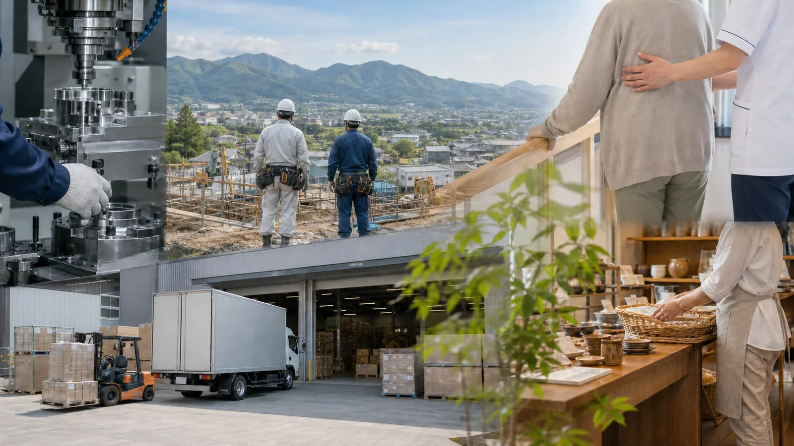 前橋・群馬の製造・建設・医療介護・物流・店舗サービスの地域産業