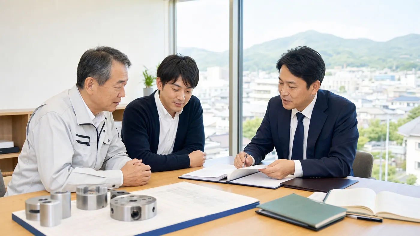 前橋・群馬の地域企業が会社売却と事業承継M&Aについて相談している写真調画像